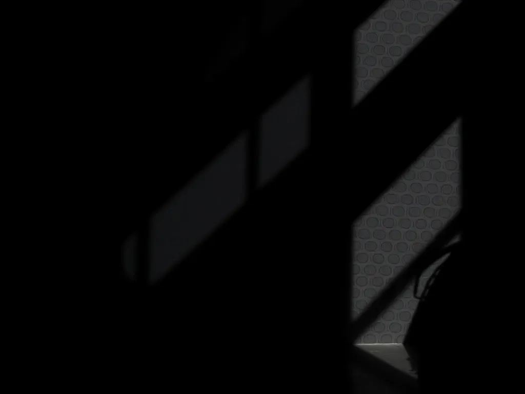 Abstract dark architectural shadows and highlights, technica